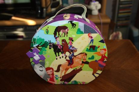 Puzzle janod koniky 100 v kufriku, 