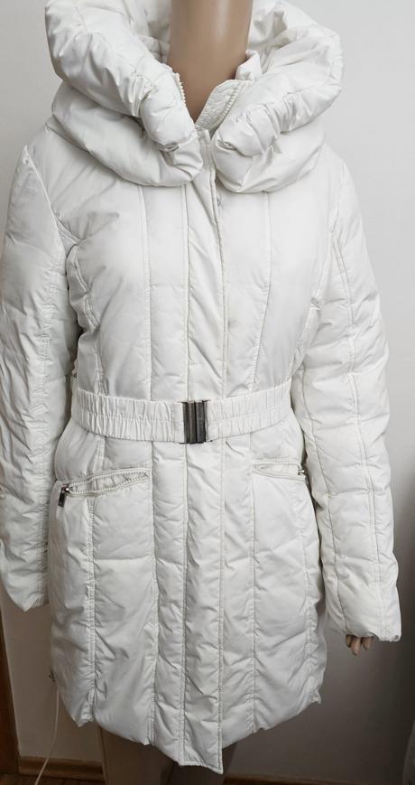 Dlhá prešívaná bunda s opaskom, xl