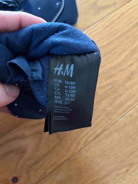 Detske hrube rukavicky, h&m,74