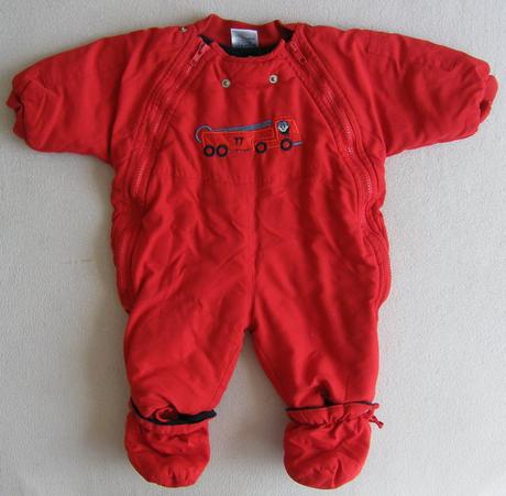 Cerveny chlapcensky overal, dimo,62