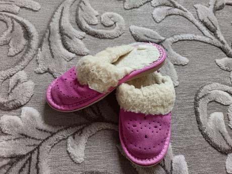 Detské kožené papučky pre dievčatko, 29