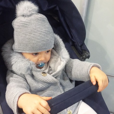 Súprava lattante(svetrik+ čiapka s brmbolcom), 104