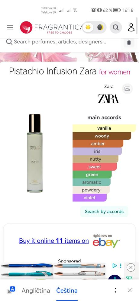 Zara parfemy, 