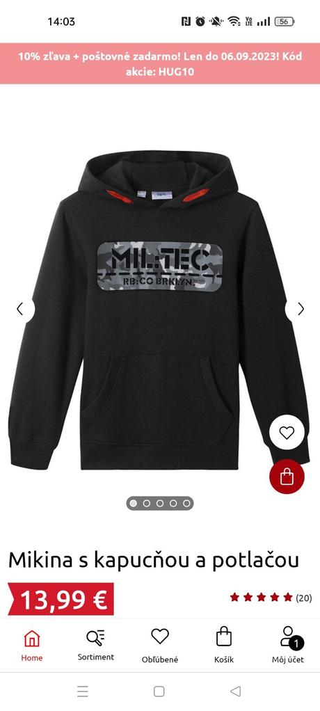 Mikina s kapucňou, bonprix,128