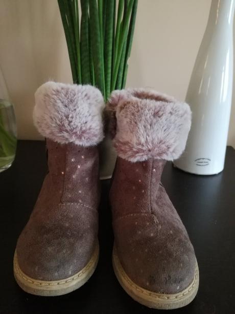 Čižmičky s kožušinkou na zips, cupcake,28