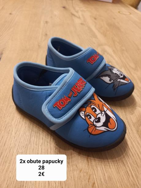 2x obute papucky, 28, kik,28