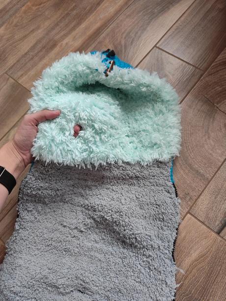 Ručne štrikovaný fusak do kočiara/vajíčka,