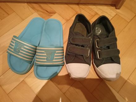 Plátené tenisky + šlapky zdarma, victory,31