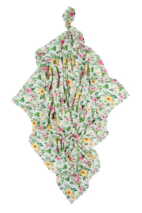 Bocioland  bambusová plienka 75x75cm kvety, 