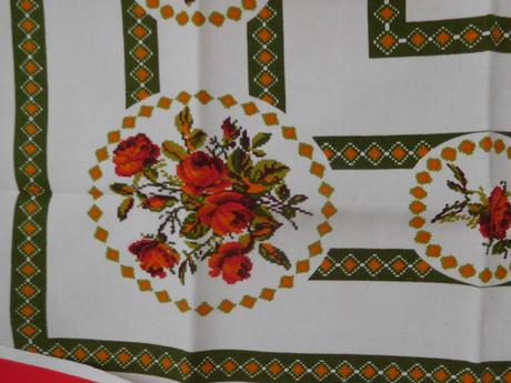 Retro bavlnené obrusy na menší stol,, 