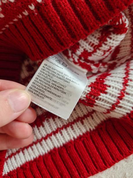 Pletený sveter so vzorom, h&m,92
