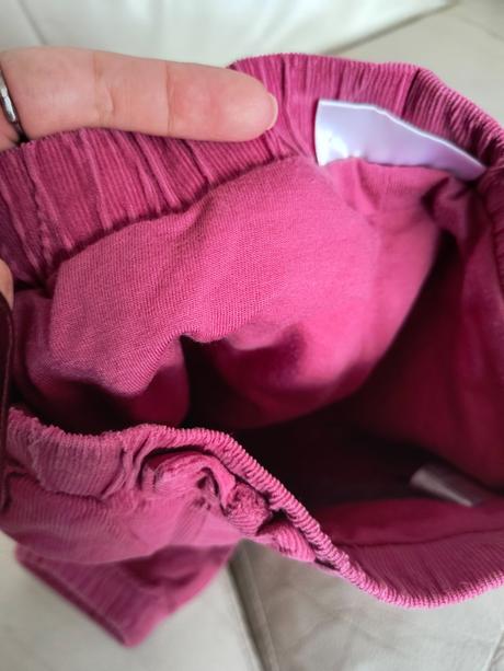 Ružove zateplené nohavice 86, 86