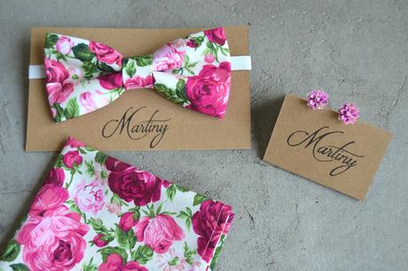 Motýlik + vreckovka kvety,