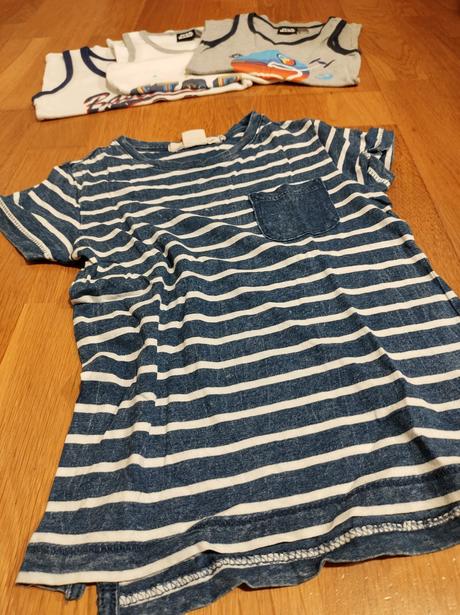Letný set tričiek s dinosaurom a star wars, h&m,98