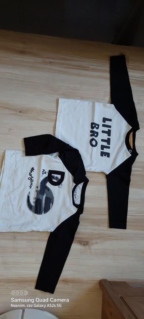 Tričká dlhý rukav 2 ks, f&f,68