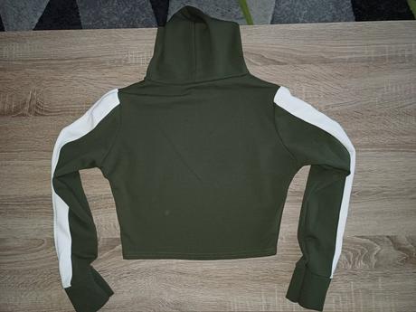 Krátka khaki mikina, xs