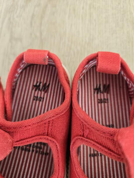 Tenisky - balerinky bavlnené, h&m,20