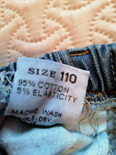 Dievčenské riflové kraťase, 110