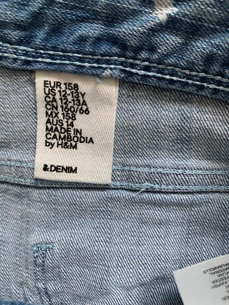 Riflove kraťasy, h&m,158