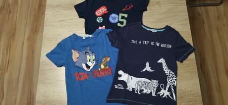 Tričko 3ks, h&m,122