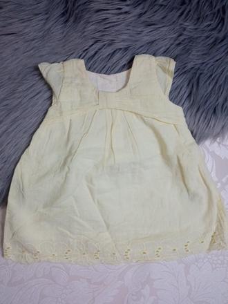 Dievčenské šaty letné žlté (62), 62