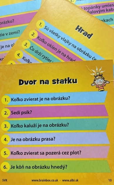 Set 2 pamäťových hier zn.albi brain box, vek 4+,6+,