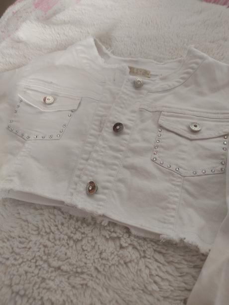 Crop bunda riflová s kamienkami, 146