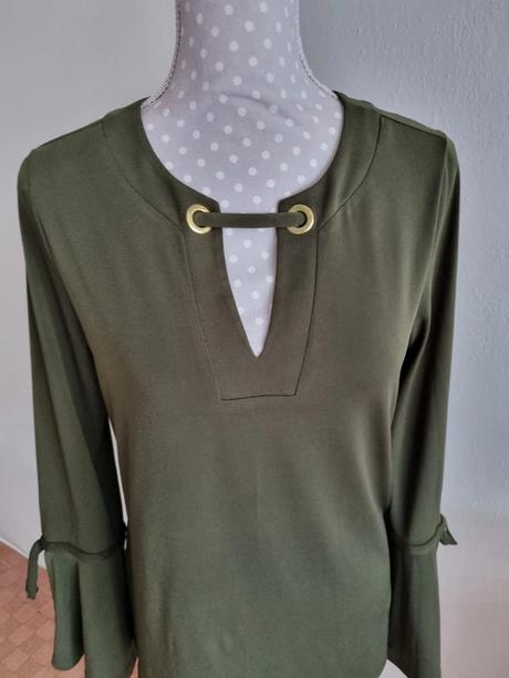 Olivový elastický top/blúzka michael kors 40, michael kors,40