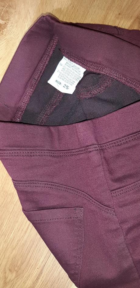 Bordové jegginsy 25/xs, xs