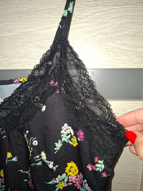 Satenovy top na ramienka, vero moda,l
