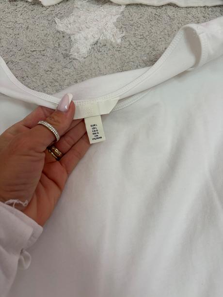 Biele trička velkost l, l