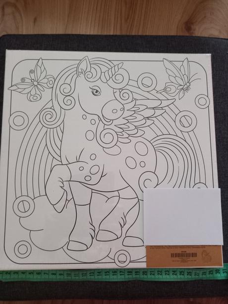 Plátno kytica jednorožec dinosaurus,