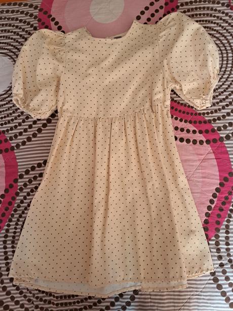 Marhuľkové riasené šaty v.134, pepco,134
