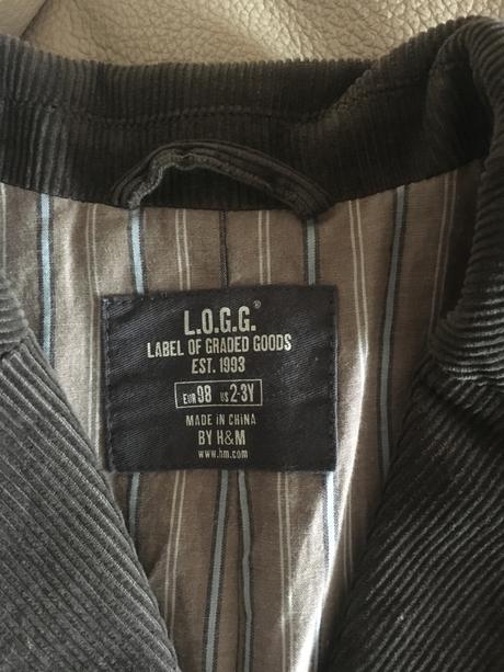 Menčestrové sako, h&m,98