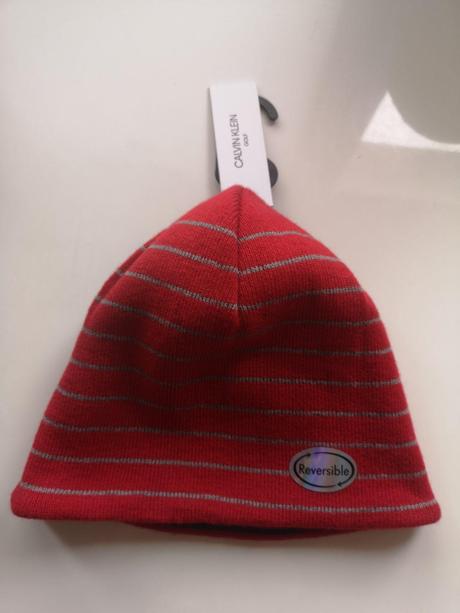 Calvin klein pánska obojstraná zimná čiapka, calvin klein