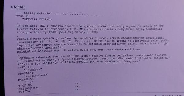 Výsledky z genetiky po kyretáži: Čo znamenajú?