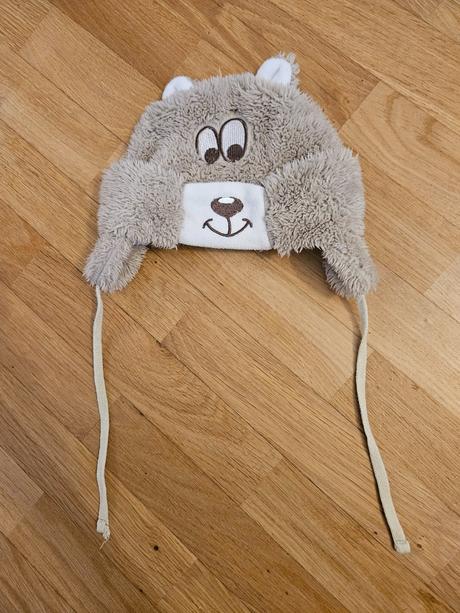 Teplá čiapka cez ušká macko 5-6m., ergee,68