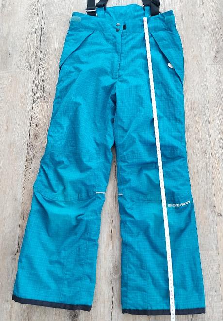 Tyrkysové lyžiarske nohavice, 152