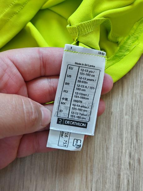 Športové uv tričko 12-013r, decathlon,158