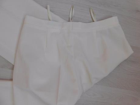 Elegantné bledožlté nohavice l, l