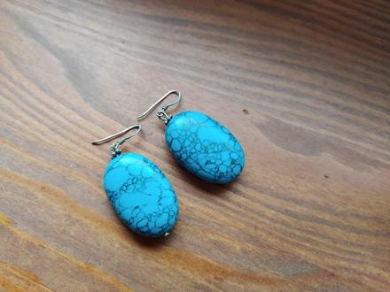 Krásne tyrkysové nausnice, 