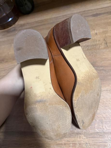 Kožené škoricové čižmy, 39