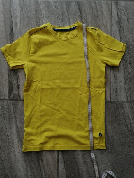 Kvalitné žlté tričko kanz,v140-146, kanz,140