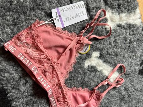 Korálovoružová bralette s čipkou sinsay uplne nová, sinsay,s