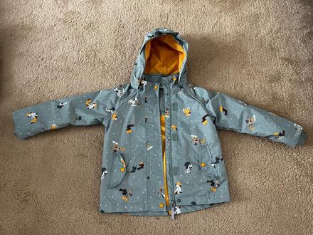 Detská zateplená nepremokavá bunda, tchibo,110