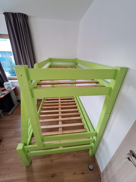 Poschodová posteľ - masív, 120 cm, šírka (cm): 120,dĺžka (cm): 200