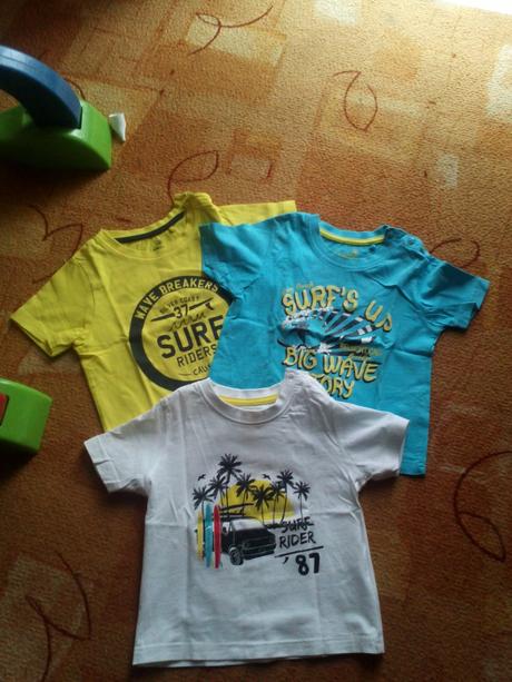 Bavlnené tričká s krátkym rukávom v. 86/92, lupilu,86