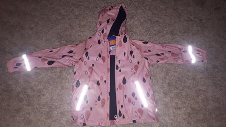 Nepremokava zateplena vetrovka s reflexnymi prvkam, lupilu,110 / 116