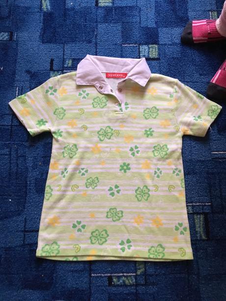 Letné tričko - polokošela štvorlístok 110/116, 116