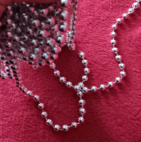 Reťaz korálky 2ks 470cm,